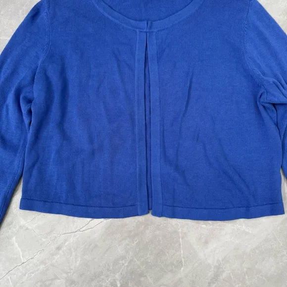 Women’s Talbots Cropped Hook &amp; Eye Shrug Cardigan Sweater Small