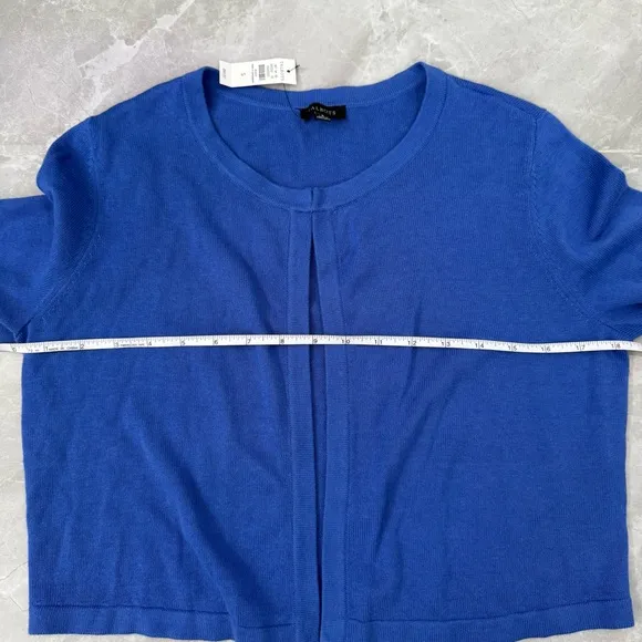 Women’s Talbots Cropped Hook &amp; Eye Shrug Cardigan Sweater Small