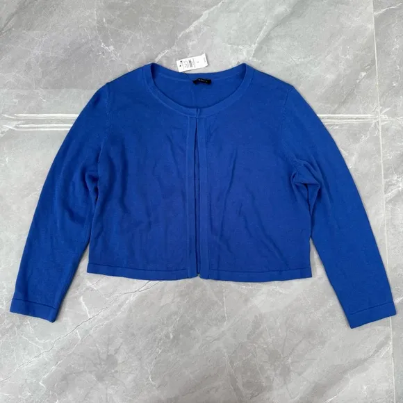 Women’s Talbots Cropped Hook &amp; Eye Shrug Cardigan Sweater Small