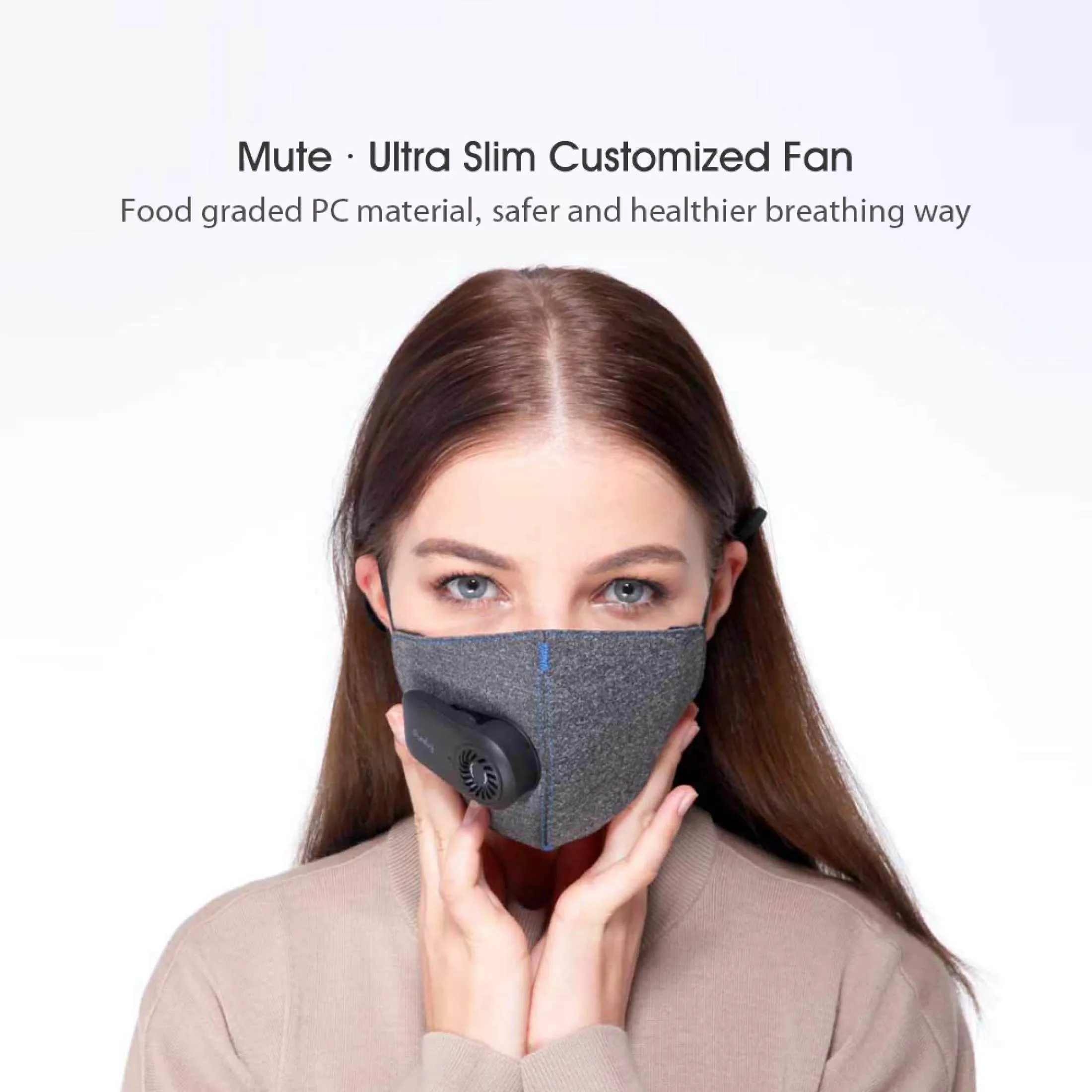 Xiaomi Purely Anti-haze Pollution Air Mask With Breathable Fan PM2.5 550mAh Battery