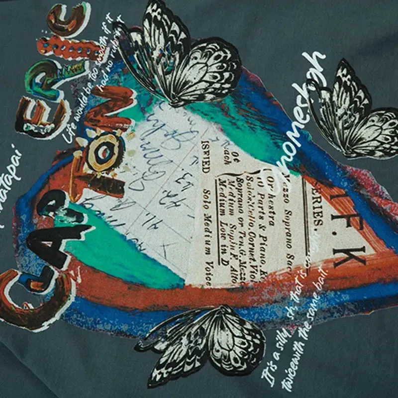 Y2K Butterfly Island Sweater
