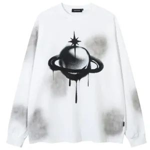 Y2k Ring Planet Sweater