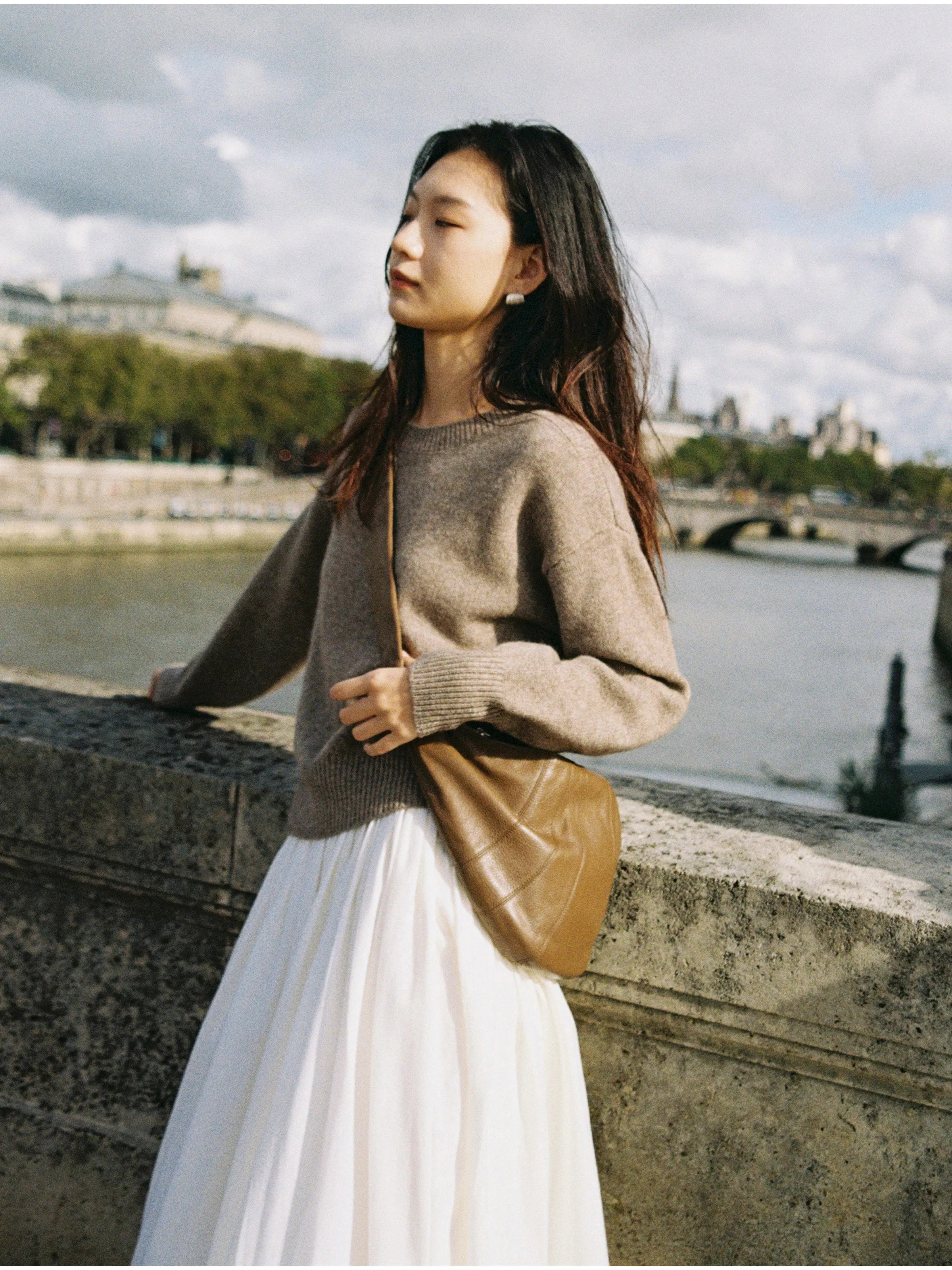 Yak Wool Blend Boxy Sweater