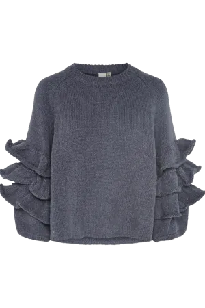 YAS - Sweater - Dark grey - Grizala