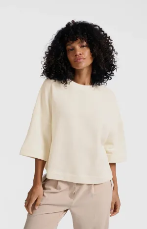 YaYa Short Sleeve Sweatshirt - Off White 109087
